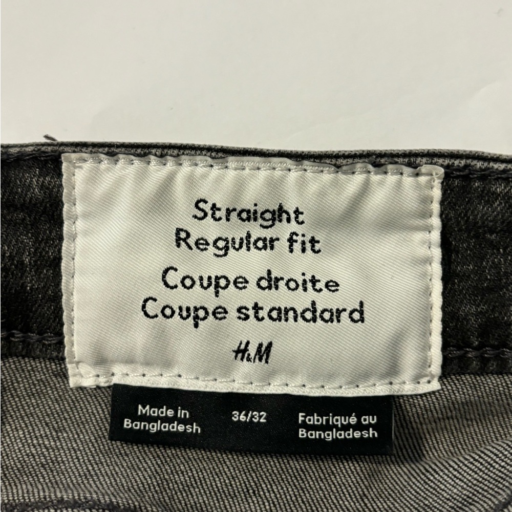 H&M Men's Dark Gray Relaxed Jeans - Picture 4 of 5